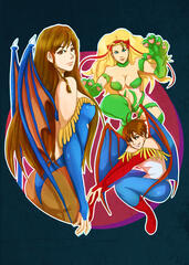 Street Fighter as Darkstalkers